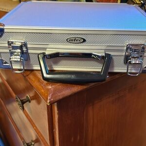 Intel aluminum carrying case for Nintendo Games. Never used.